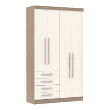 Guarda Roupa 4 Portas 4 Gavetas - Módulo Dormitório Master - Guarda Roupas Modulado Luciane