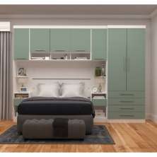 Guarda Roupa Dormitório Modulado Alpes Casal 1,38 m - Roupeiro Luciane M02