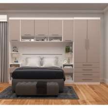 Guarda Roupa Dormitório Modulado Alpes Casal 1,38 m - Roupeiro Luciane M02