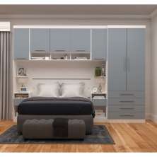 Guarda Roupa Dormitório Modulado Alpes Casal 1,58 m Queen - Roupeiro Luciane M02