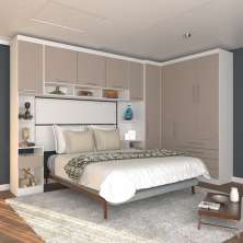 Guarda Roupa Dormitório Modulado Alpes Casal 1,58 m Queen Canto - Roupeiro Luciane M03
