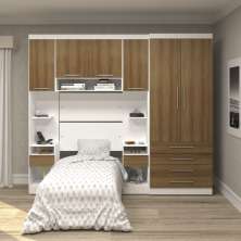 Guarda Roupa Dormitório Modulado Alpes Solteiro - Roupeiro Luciane M02