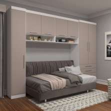 Guarda Roupa Dormitório Modulado Alpes Solteiro - Roupeiro Luciane M03