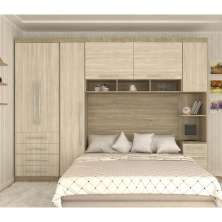 Guarda Roupa Dormitório Modulado Master Casal 1,38 m - Avelã Rústico e Ártico Rústico - Luciane M02