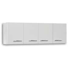Armário Aéreo Panamá 04 Portas 160cm Branco - Lumil Móveis.