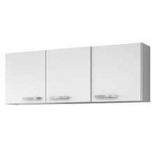 Armário Aéreo Parma 150cm 3 Portas Branco - Lumil Móveis.