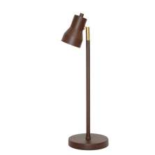 Luminária de Mesa Abajur Robbie Marrom Cortem