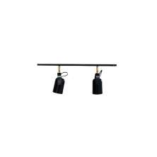Trilho de Teto com 2 Spots Becker Preto 50cm