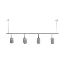 Trilho de Teto com 4 Spots Ewa Branco com Extensor 1 metro