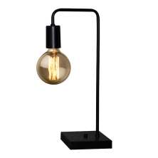 Abajur - Luminária de Mesa estilo retrô - Ideal para quarto mesa de cabeceira, escritório, home office - Preto