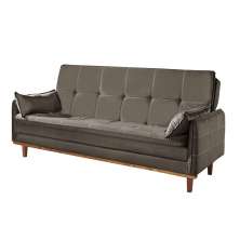 Sofá-Cama Casal 3 Lugares Tokio Suede Capuccino
