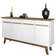 Aparador Buffet Decorativo Magno B02 Cinamomo Branco - Lyam Decor