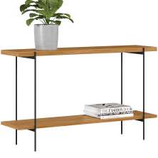 Aparador Decorativo Industrial Para Sala de Estar Jantar Aço Moric L05 Nature Preto - Lyam Decor