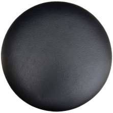 Assento Redondo Banqueta Cadeira Estofados Poltronas H02 Corino Preto 25 cm - Lyam Decor