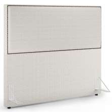 Cabeceira Box Casal Com Tachas 160 cm Vicenza L02 Bouclê Cru - Lyam Decor