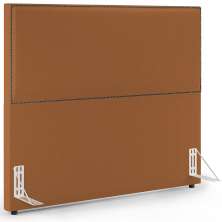 Cabeceira Box Casal Com Tachas 160 cm Vicenza L02 Bouclê Terracota - Lyam Decor