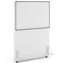 Cabeceira Box Solteiro Com Tachas 100 cm Vicenza L02 Facto Branco - Lyam Decor