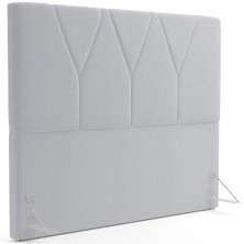 Cabeceira Cama Box Casal 140 cm Aurora W01 Bouclê Cinza - Lyam Decor