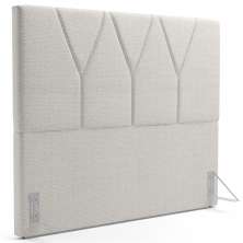 Cabeceira Cama Box Casal 140 cm Aurora W01 Linho Champagne - Lyam Decor