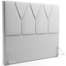 Cabeceira Cama Box Casal 140 cm Aurora W01 Linho Cinza - Lyam Decor