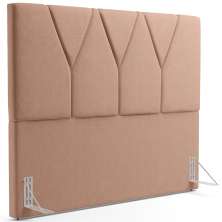 Cabeceira Cama Box Casal 140 cm Aurora W01 Linho Rosê - Lyam Decor