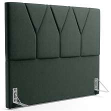 Cabeceira Cama Box Casal 140 cm Aurora W01 Linho Verde Musgo - Lyam Decor