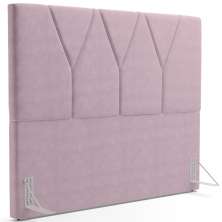 Cabeceira Cama Box Casal 140 cm Aurora W01 Suede Rosê - Lyam Decor