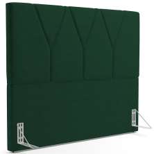 Cabeceira Cama Box Casal 140 cm Aurora W01 Suede Verde Musgo - Lyam Decor