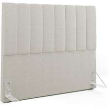 Cabeceira Cama Box Casal 140 cm Dália W01 Bouclê Creme - Lyam Decor