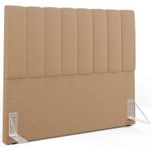 Cabeceira Cama Box Casal 140 cm Dália W01 Bouclê Mostarda - Lyam Decor