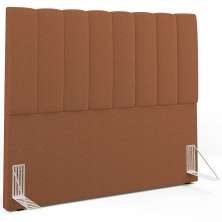 Cabeceira Cama Box Casal 140 cm Dália W01 Bouclê Terracota - Lyam Decor