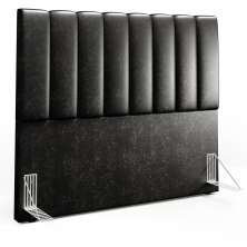 Cabeceira Cama Box Casal 140 cm Dália W01 Couríssimo Preto - Lyam Decor