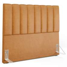 Cabeceira Cama Box Casal 140 cm Dália W01 Couríssimo Whisky - Lyam Decor