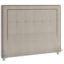 Cabeceira Cama Box Casal 140 cm P05 Atenas Linho Creme - Lyam Decor