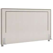 Cabeceira Cama Box Casal 140 cm P05 Berlim Linho Creme - Lyam Decor