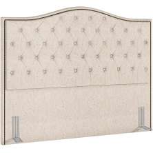 Cabeceira Cama Box Casal 140 cm P05 Grécia Linho Bege Claro - Lyam Decor