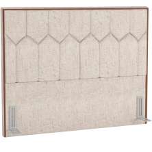 Cabeceira Cama Box Casal 140 cm P05 Londres Linho Bege Claro - Lyam Decor