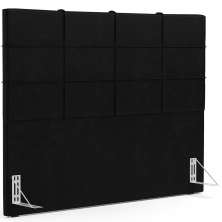 Cabeceira Cama Box Casal 140 cm Roma W01 Couríssimo Preto - Lyam