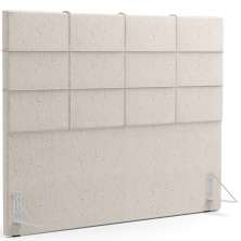 Cabeceira Cama Box Casal 140 cm Roma W01 Linho Cru - Lyam