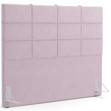 Cabeceira Cama Box Casal 140 cm Roma W01 Suede Rosê - Lyam