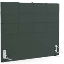 Cabeceira Cama Box Casal 140 cm Roma W01 Suede Verde Musgo - Lyam