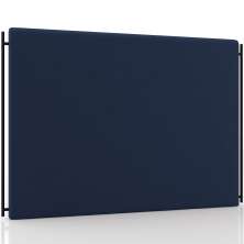 Cabeceira Cama Box Casal 140cm Estofada Goya P05 Veludo Azul Marinho - Lyam Decor