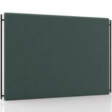 Cabeceira Cama Box Casal 140cm Estofada Goya P05 Veludo Verde Musgo - Lyam Decor