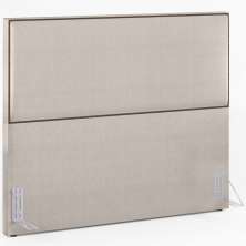 Cabeceira Cama Box Casal Com Tachas 140 cm Vicenza L02 Linho Cru - Lyam Decor