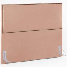 Cabeceira Cama Box Casal Com Tachas 140 cm Vicenza L02 Linho Rosê - Lyam Decor