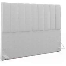 Cabeceira Cama Box Casal King 195 cm Dália W01 Bouclê Cinza - Lyam Decor