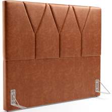 Cabeceira Cama Box Casal Queen 160 cm Aurora W01 Couríssimo Camel - Lyam Decor
