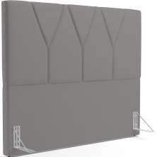 Cabeceira Cama Box Casal Queen 160 cm Aurora W01 Facto Cinza - Lyam Decor