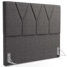 Cabeceira Cama Box Casal Queen 160 cm Aurora W01 Linho Cinza Escuro - Lyam Decor