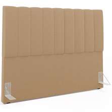 Cabeceira Cama Box Casal Queen 160 cm Dália W01 Bouclê Mostarda - Lyam Decor